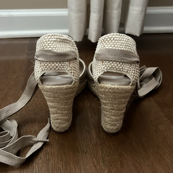 Brand New Soludos Wedge Lace-Up Espadrille Sandals heels 7 - Picture 3 of 7